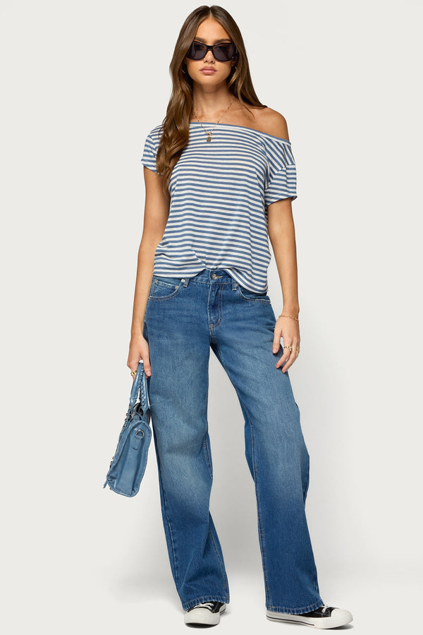 Arabella Low Rise Baggy Jeans view 1