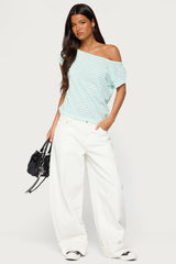 Chanelle Off Shoulder Striped Top