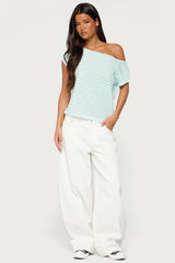 Chanelle Off Shoulder Striped Top