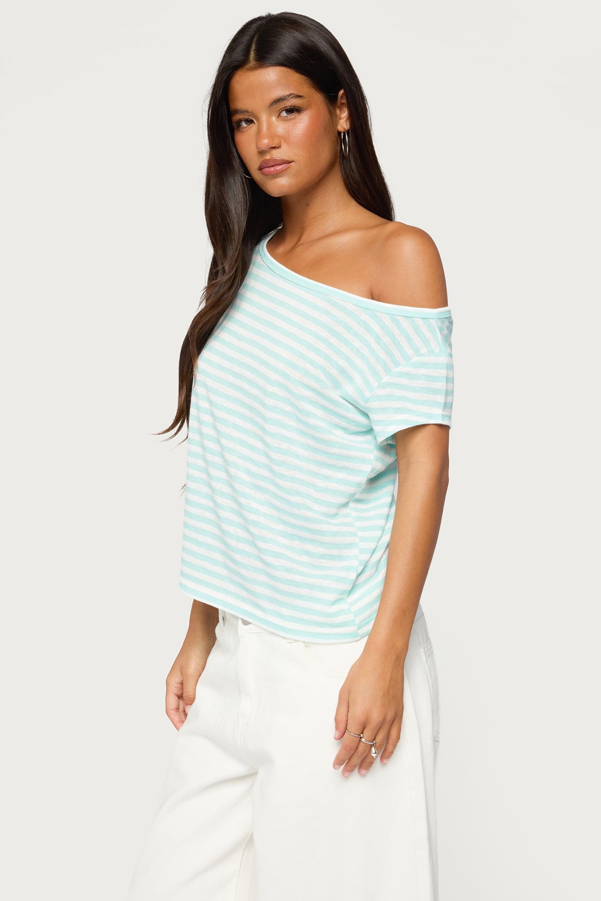 Chanelle Off Shoulder Striped Top
