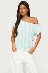 Chanelle Off Shoulder Striped Top