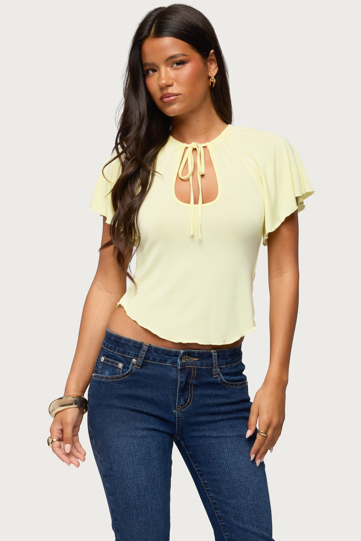 Roye Keyhole Raglan Top