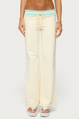 Clioh Contrast Waist Sweatpants