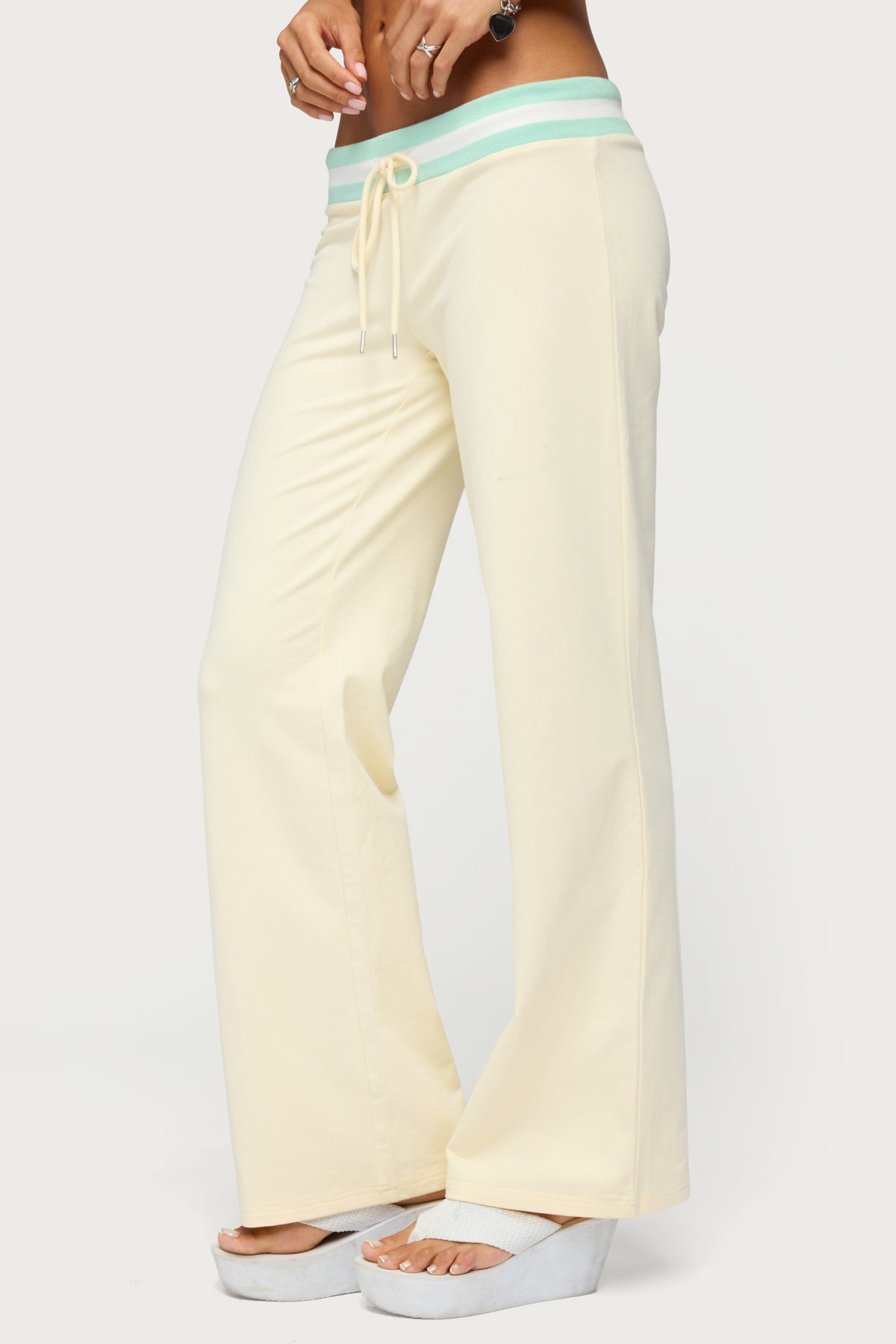 Clioh Contrast Waist Sweatpants