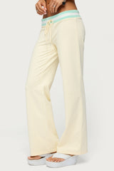 Clioh Contrast Waist Sweatpants