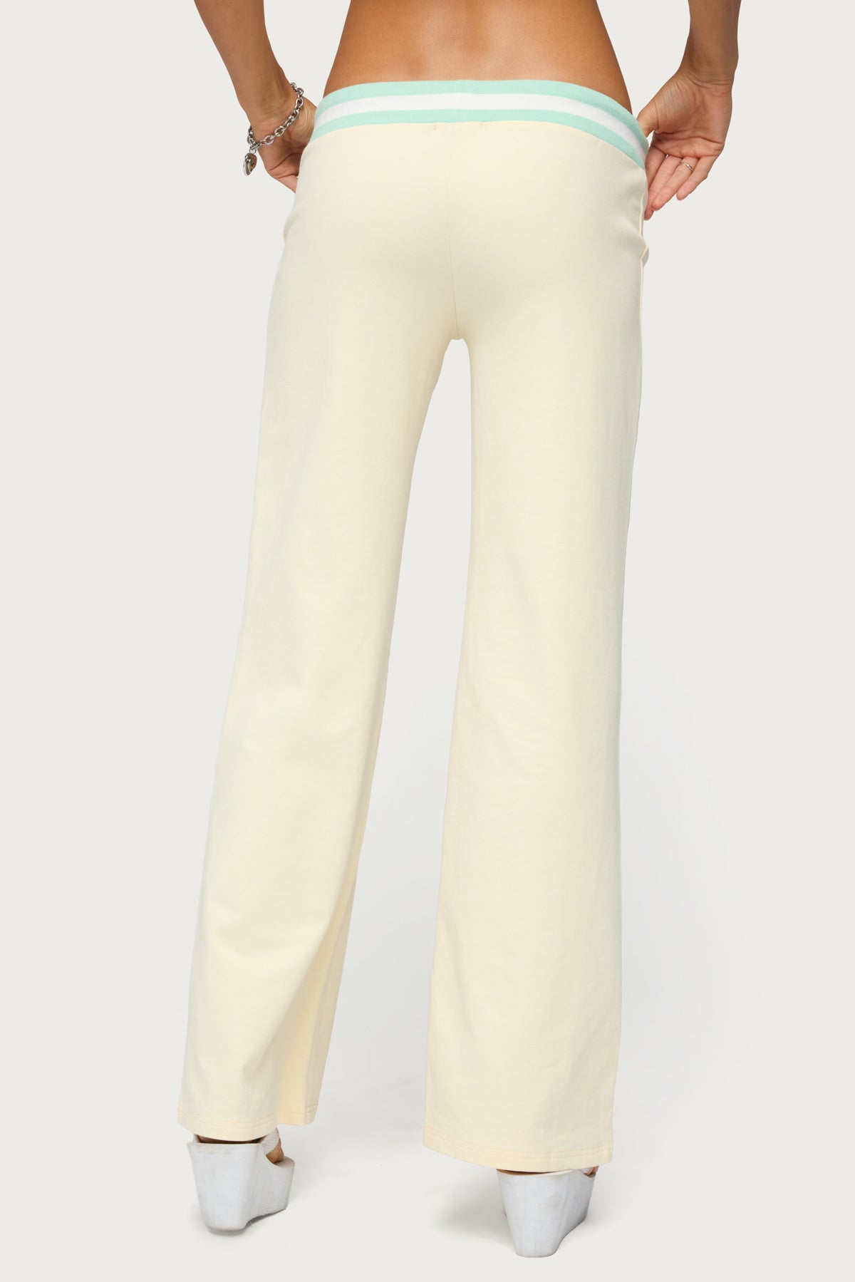 Clioh Contrast Waist Sweatpants