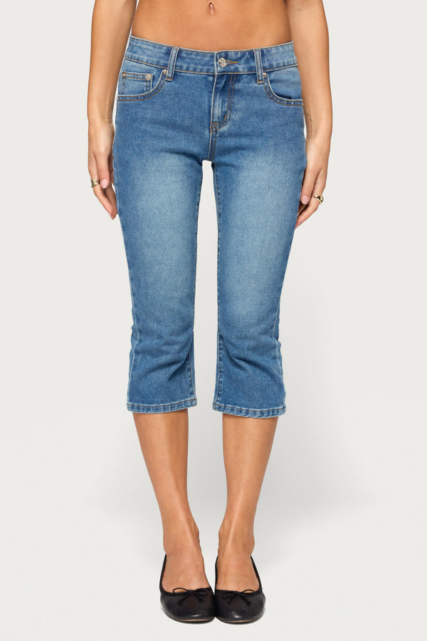 Fifer Low Rise Capri Jeans view 2