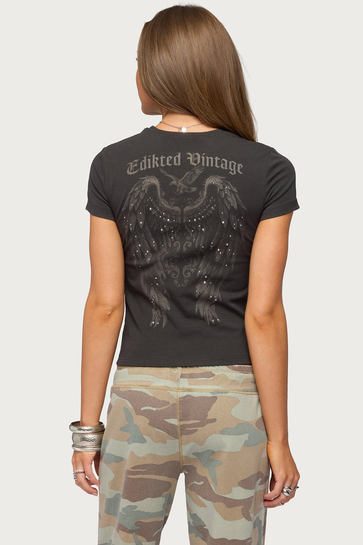 トップス DIANTE STUDS VINTAGE TEE Edikted Vintage Studded T Shirt – edikted