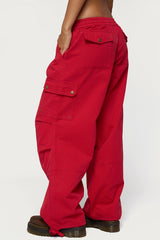 Paskal Twill Baggy Parachute Pants