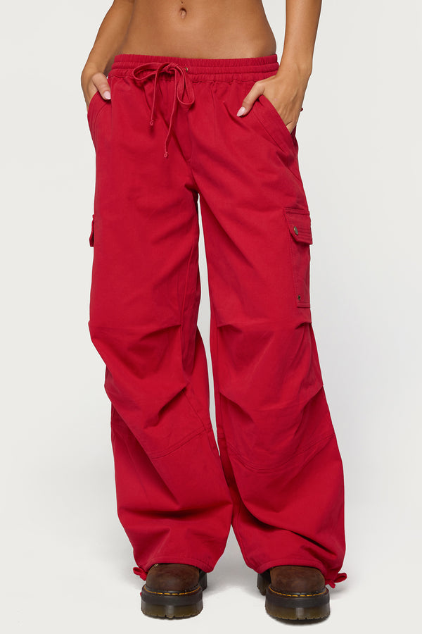 Paskal Twill Baggy Parachute Pants