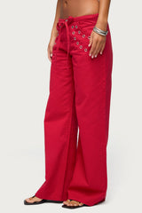 Kala Grommet Low Rise Baggy Jeans