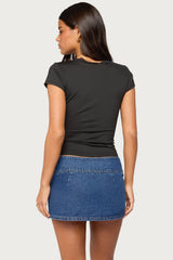Hanni Lacey V Neck Top