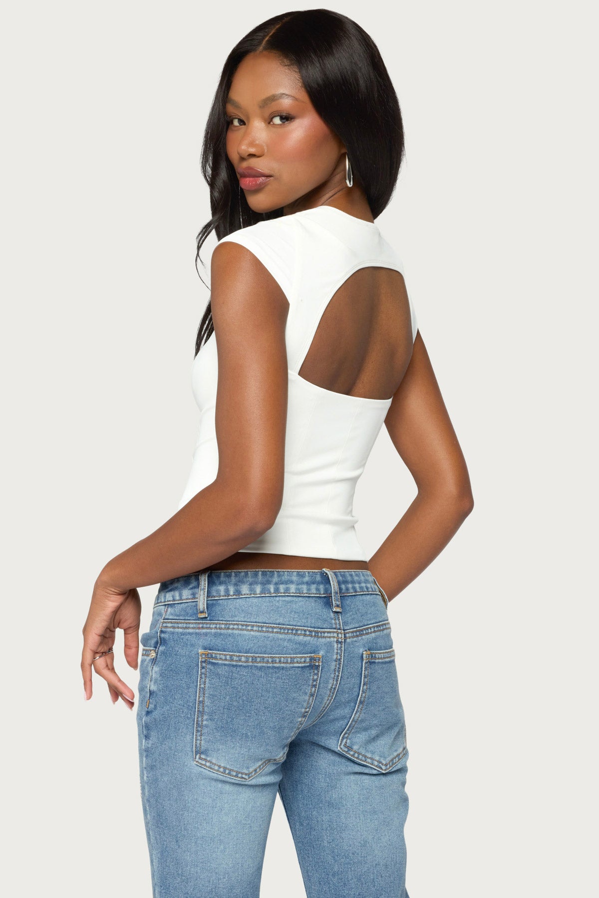 Dava Hook & Eye Cutout Corset