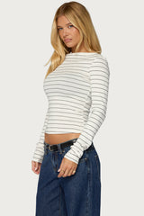 Tamarya Striped Long Sleeve Top
