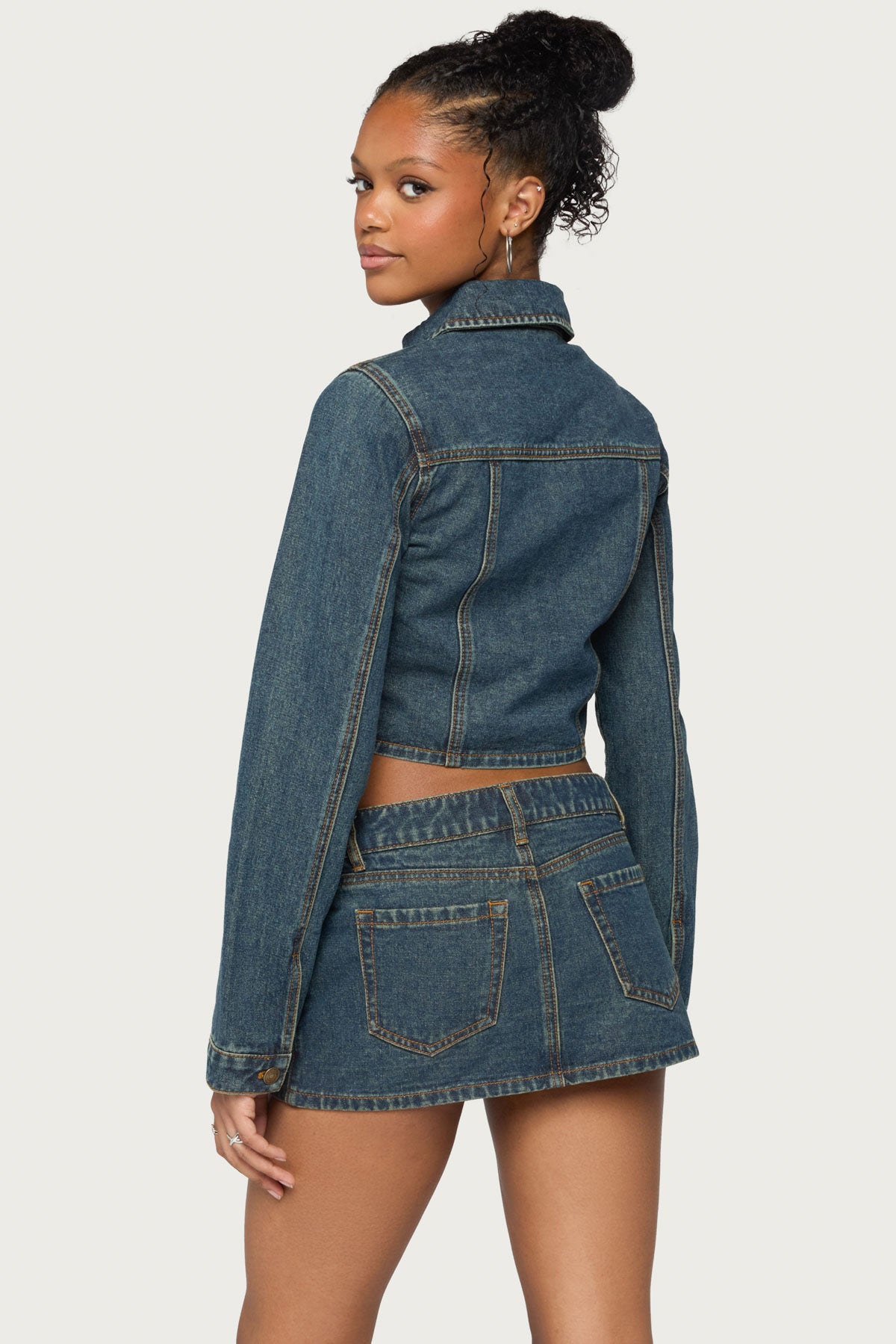 Dayla Cropped Denim Jacket