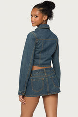 Dayla Cropped Denim Jacket