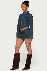 Dayla Cropped Denim Jacket