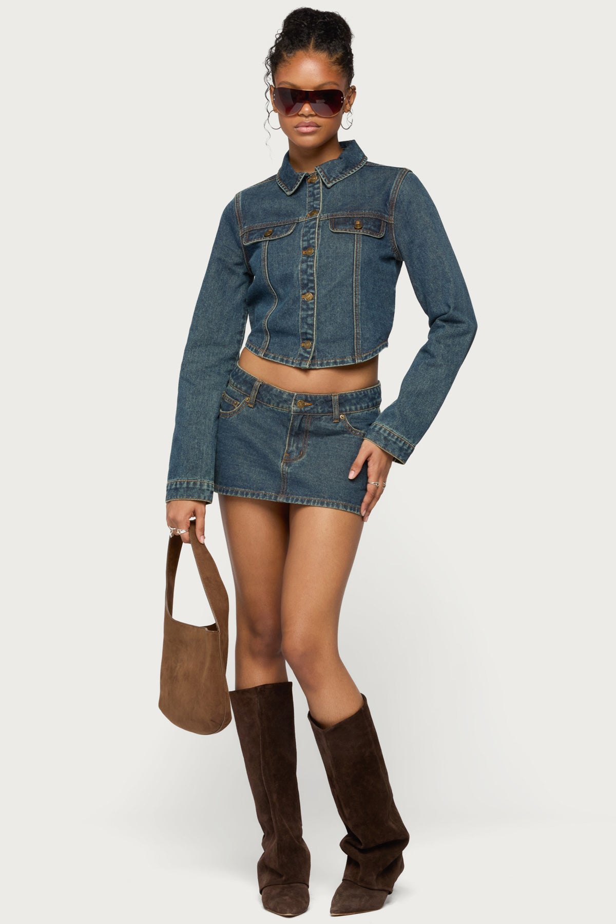 Dayla Denim Micro Skort