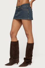Dayla Denim Micro Skort