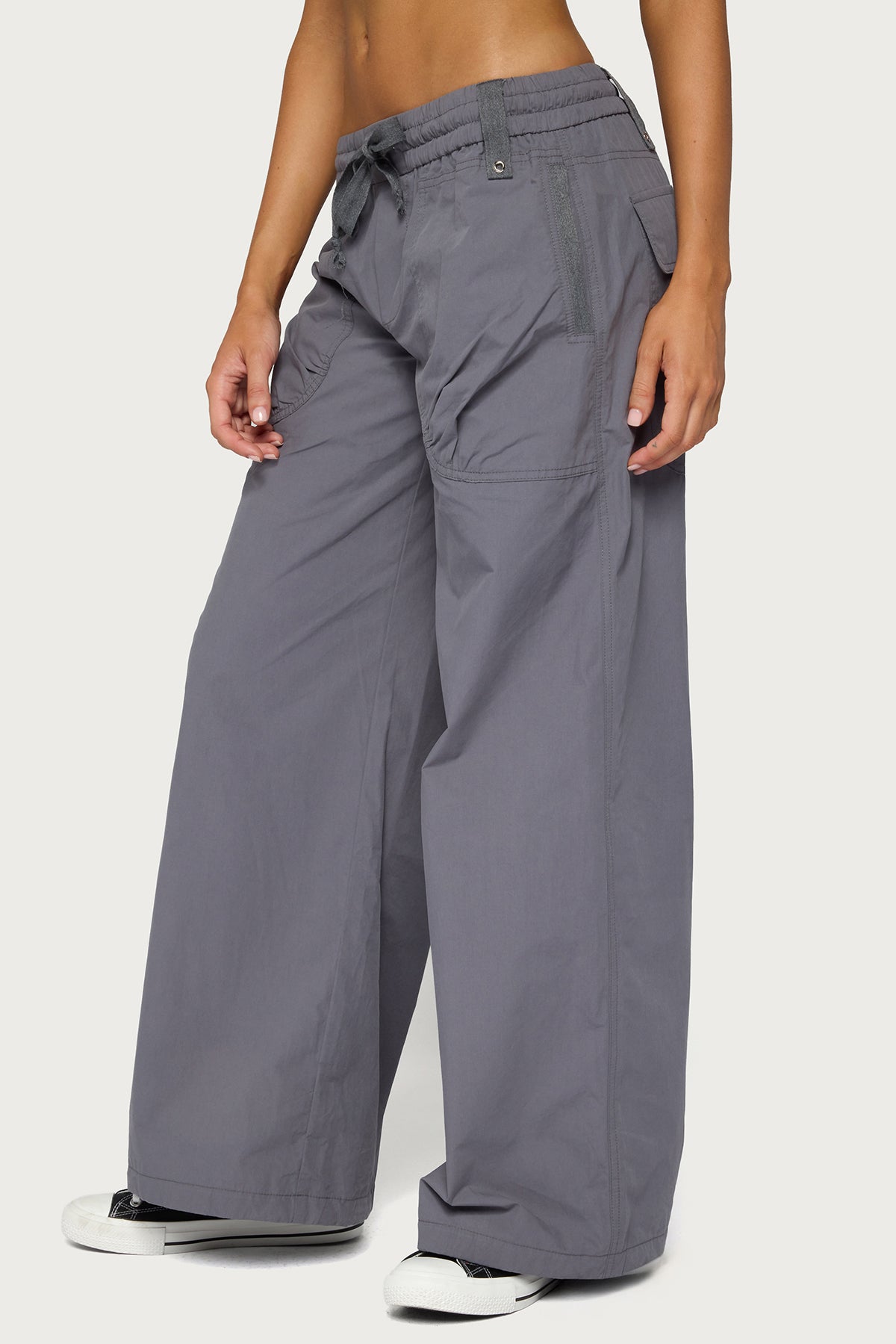 Kathleen Oversized Cotton Cargo Pants