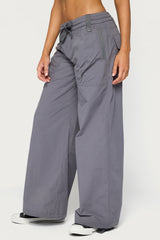 Kathleen Oversized Cotton Cargo Pants