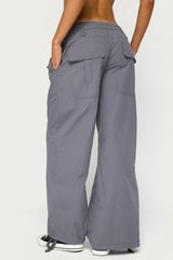 Kathleen Oversized Cotton Cargo Pants