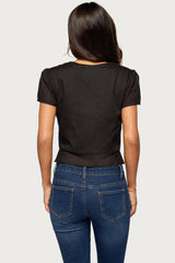Rhorie Cotton Button Up Top