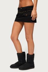 Deliya Studded Cargo Skort
