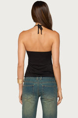 Ivana Studded Halter Top