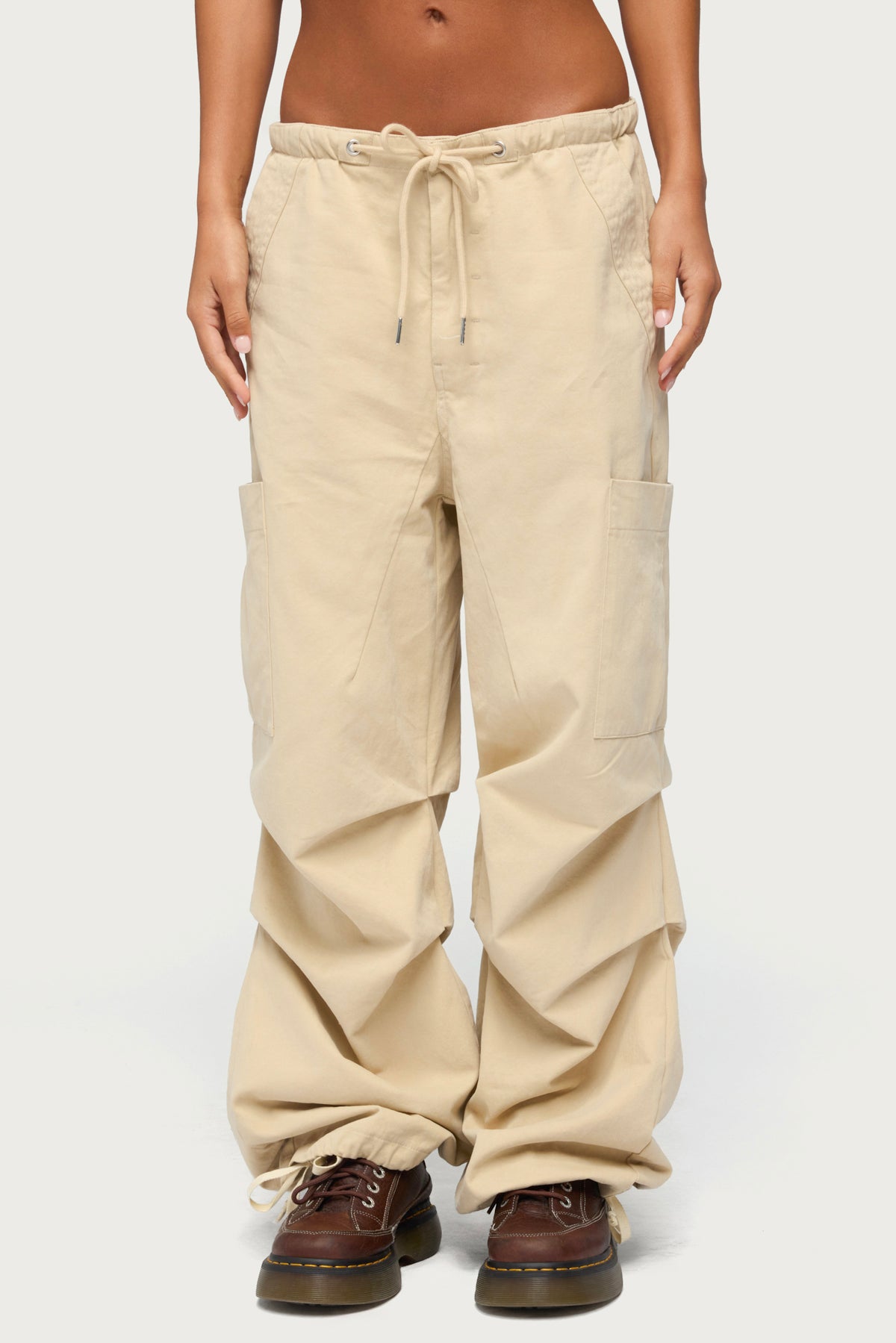 Emzi Baggy Cotton Cargo Pants