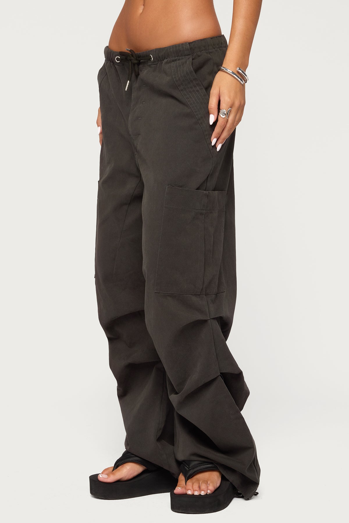 Emzi Baggy Cotton Cargo Pants
