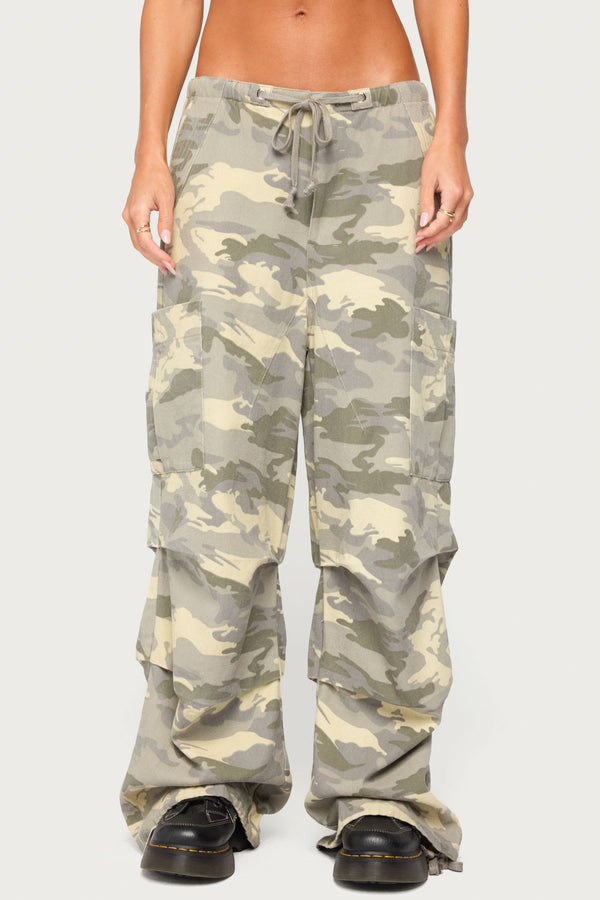 Emzi Baggy Cotton Cargo Pants