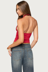 Jarla Backless Halter Top