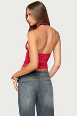 Jarla Backless Halter Top