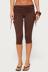 Bardi Drawstring Foldover Capri Pants