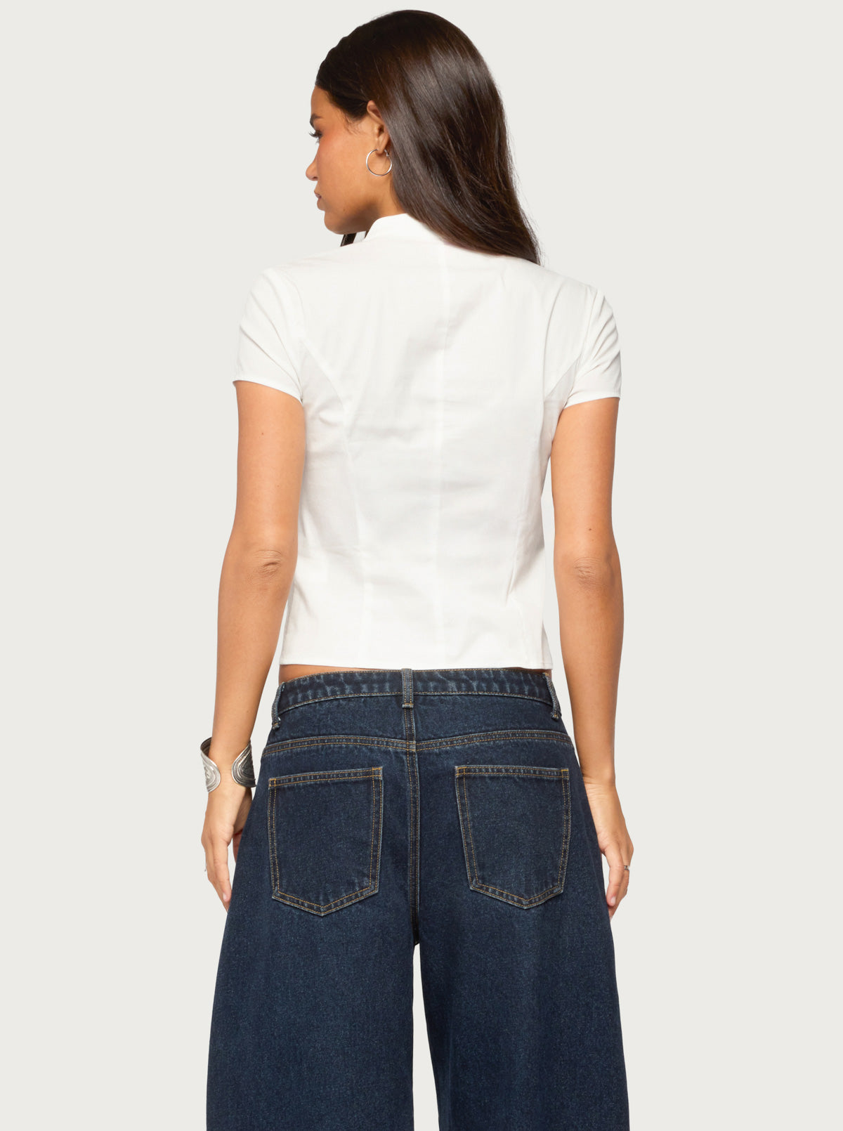 Yali Woven Napoleon Top