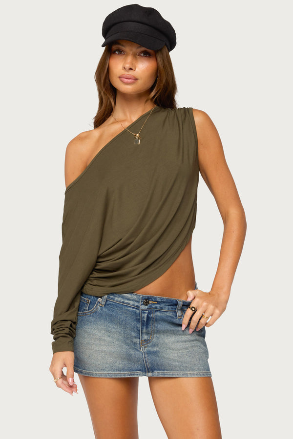 Kaily Off Shoulder Asymmetric Top