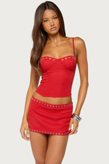 Chara Grommet Trim Corset