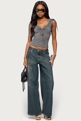 Taely Drawstring Top