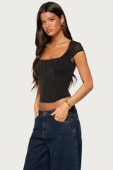 Airlie Hook & Eye Mesh Corset
