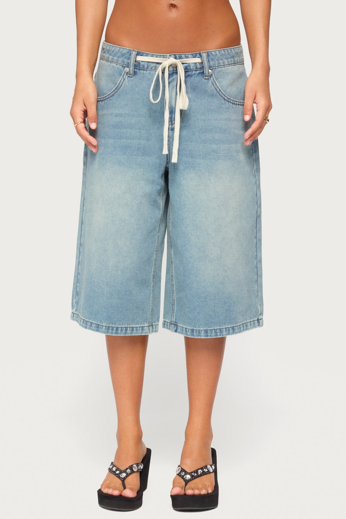 Jaci Denim Bermuda Shorts