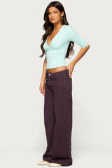 Haylee Low Rise Wide Leg Jeans