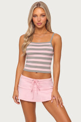 Harla Striped Knit Bandage Top