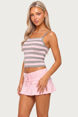 Harla Striped Knit Bandage Top