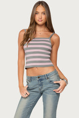 Harla Striped Knit Bandage Top