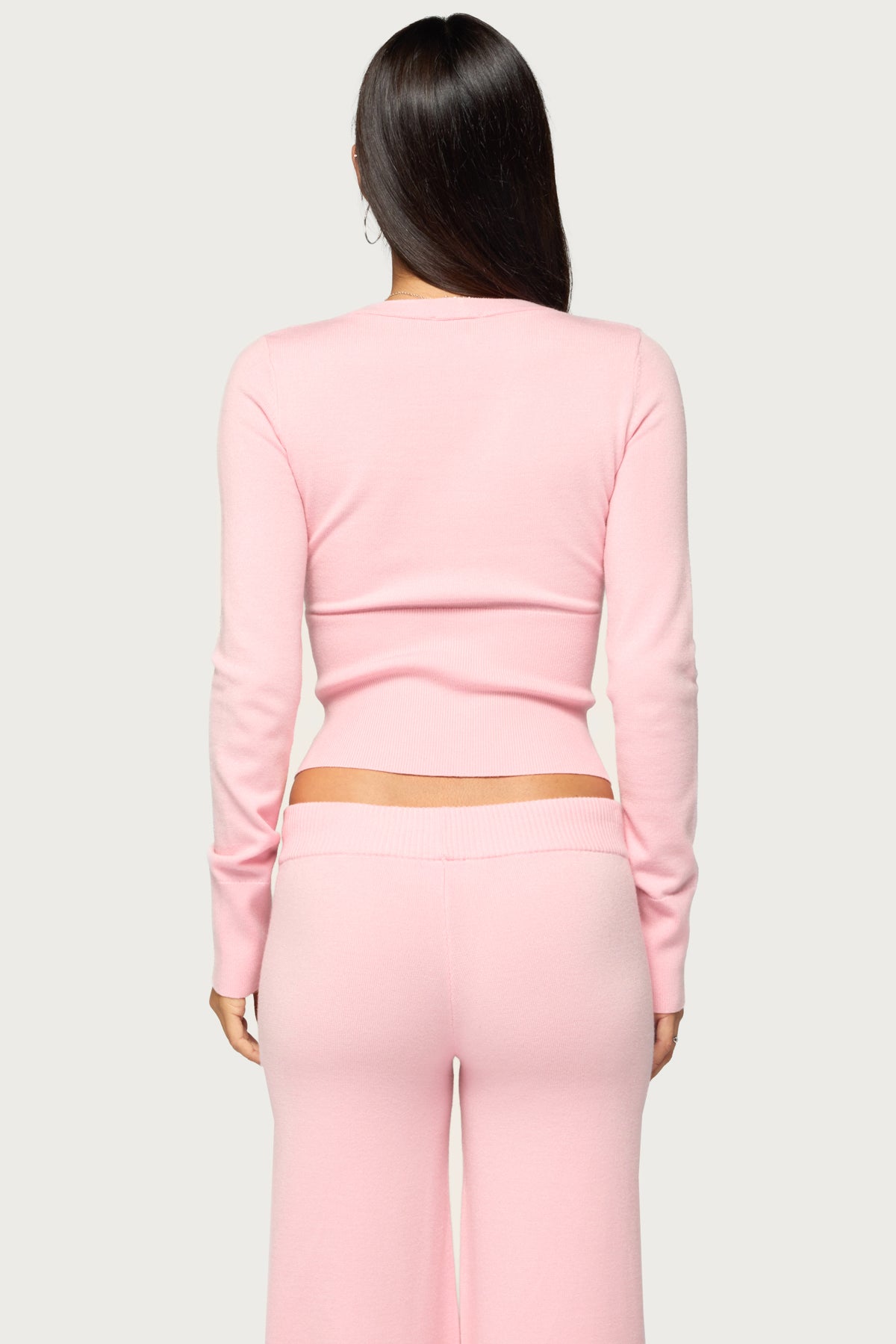 Eddie Knit Long Sleeve Wrap Top