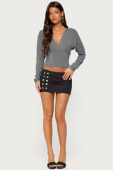Gilla Long Sleeve V Neck Top