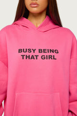 Busy Girl Oversized Hoodie