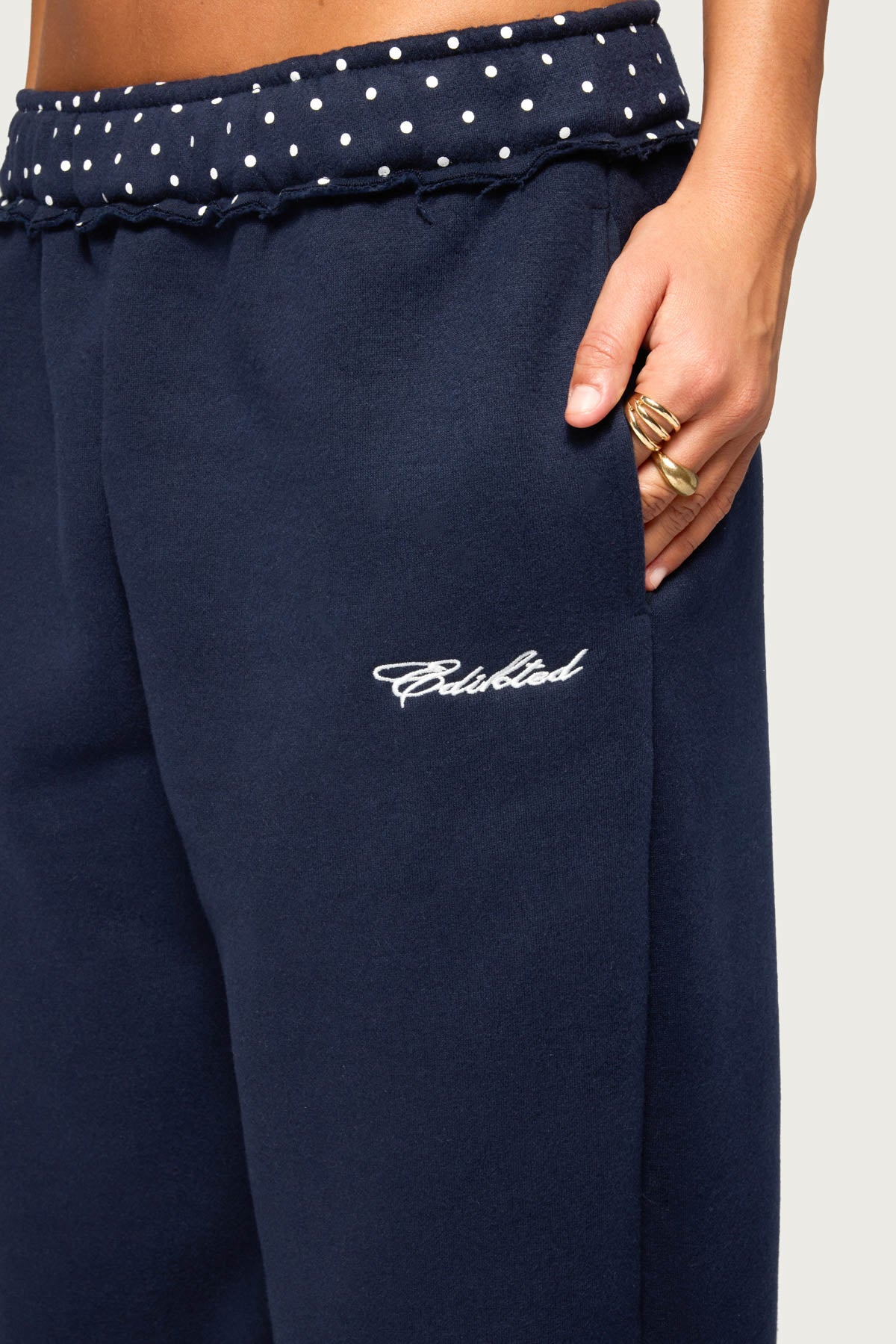 Deila Polka Dot Edikted Sweatpants