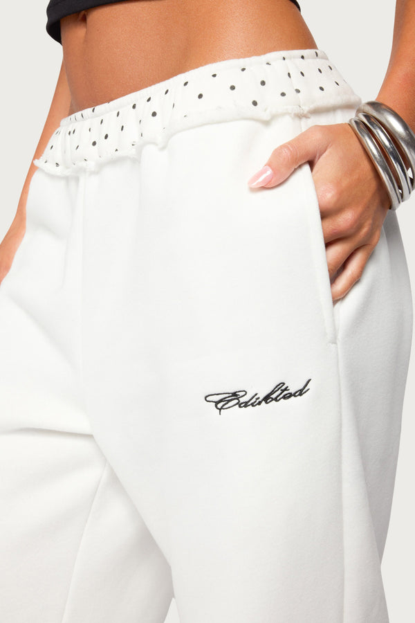 Deila Polka Dot Edikted Sweatpants